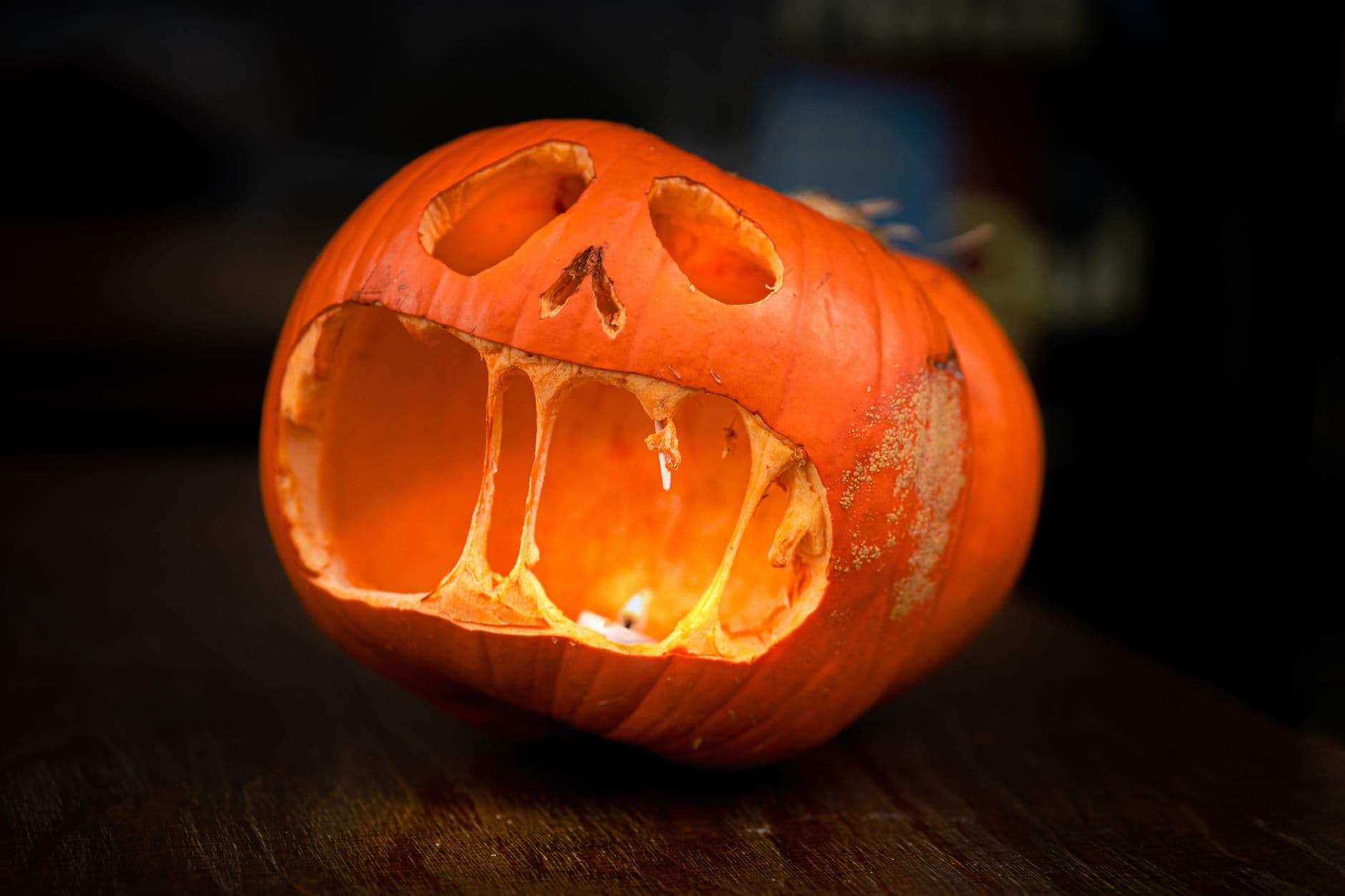 Ghostly grin
