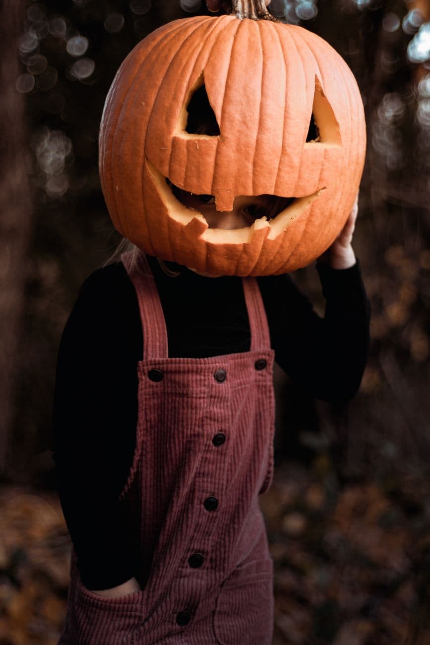 The pumpkin helmet