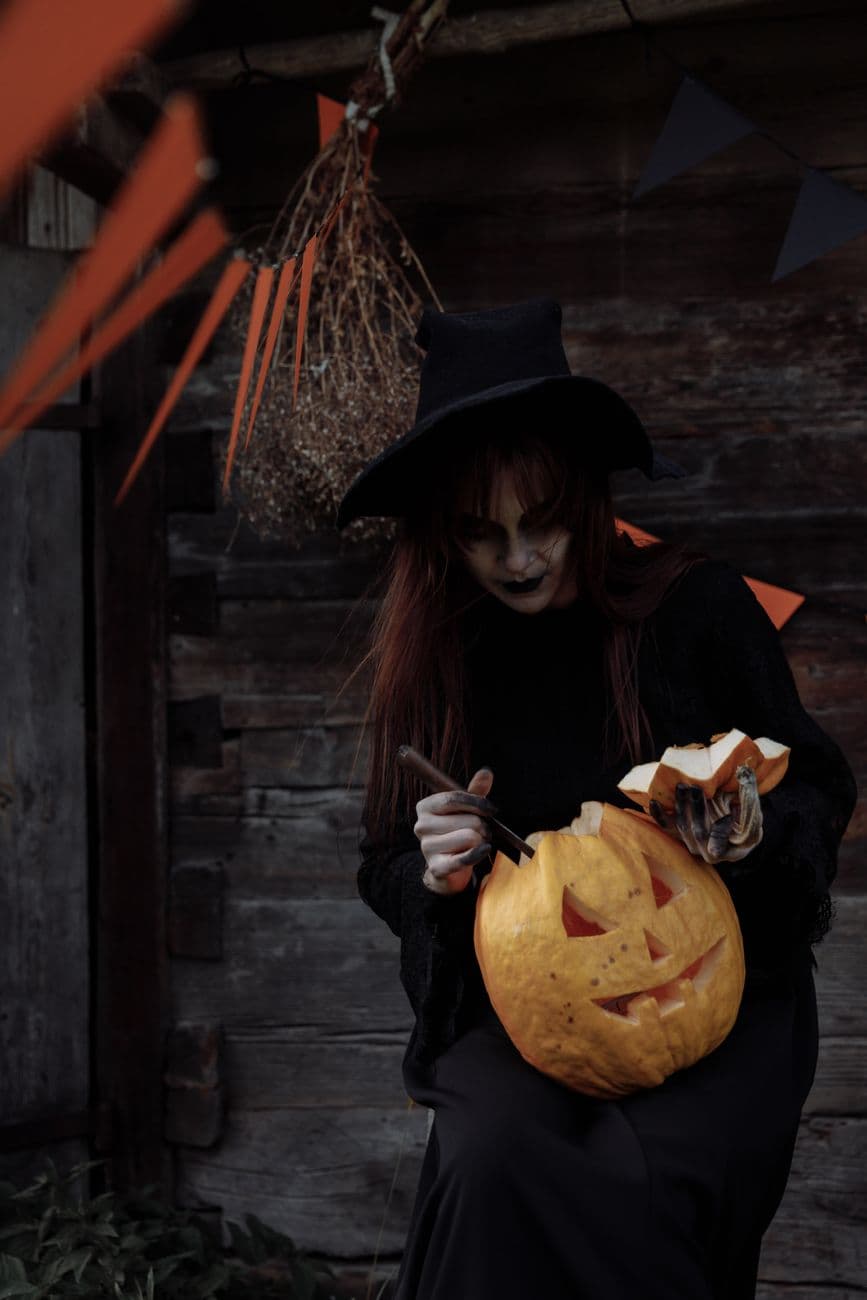 The witch at work