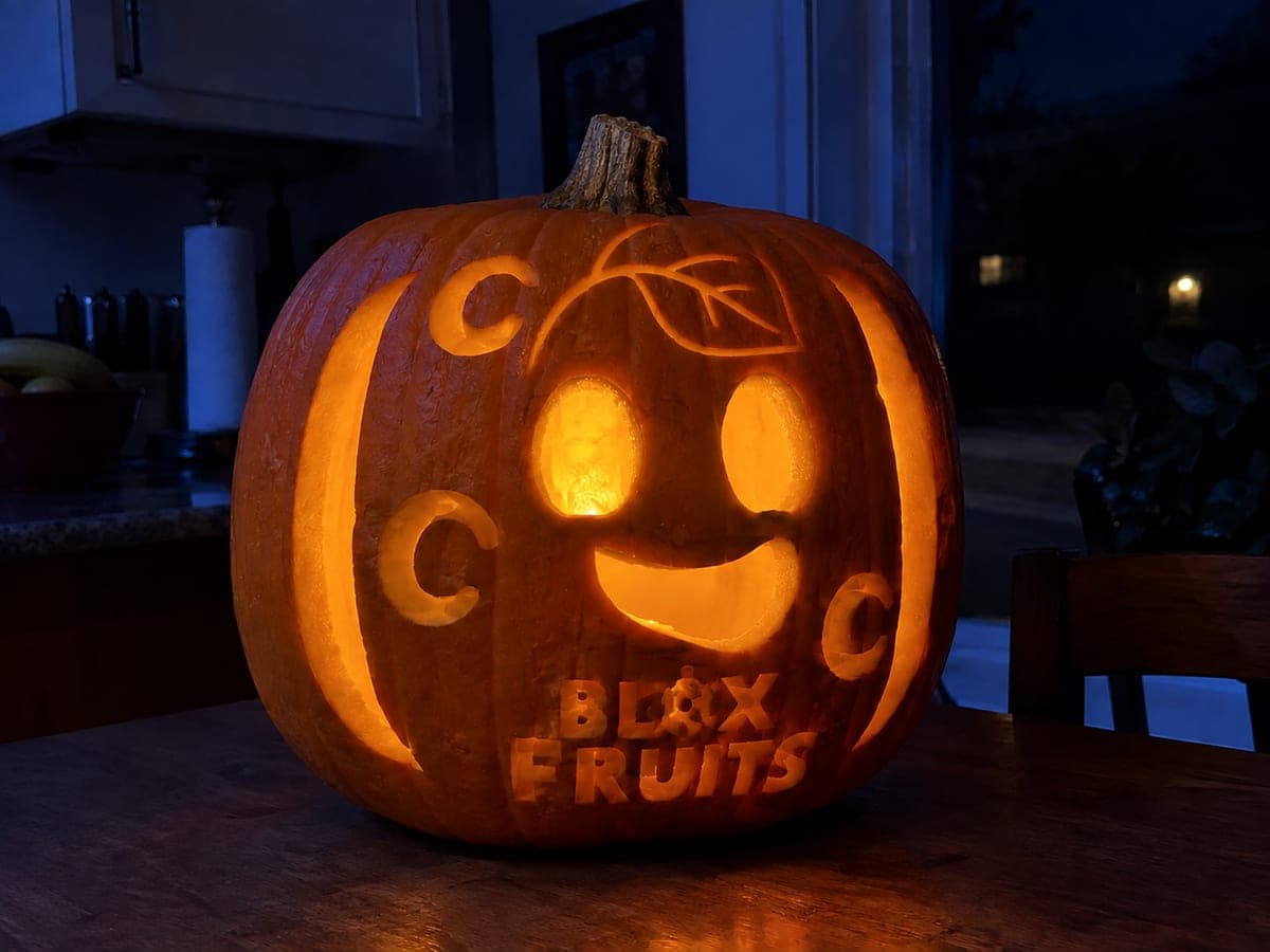 Blox Fruits Magic Fruit Swirl Pumpkin Carving