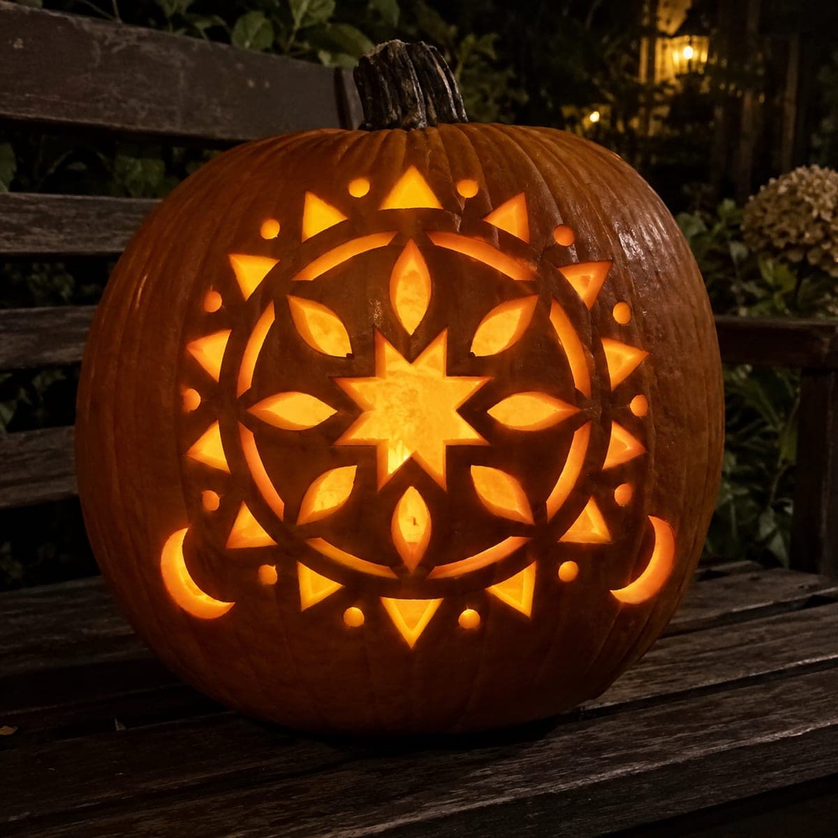 Celestial Mandala Pumpkin Carving for Tweens