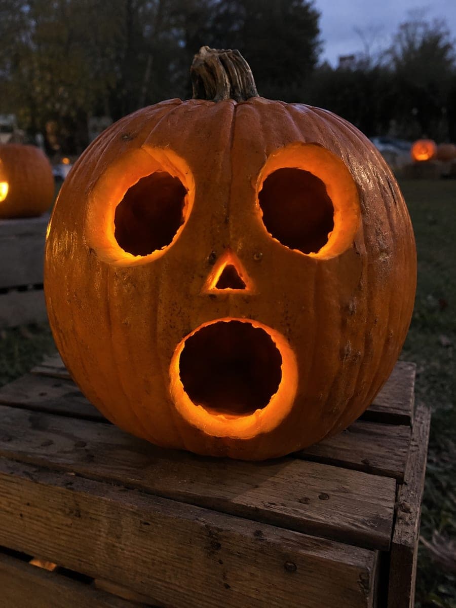 Classic Round-Eye Jack-O-Lantern Contest Pumpkin