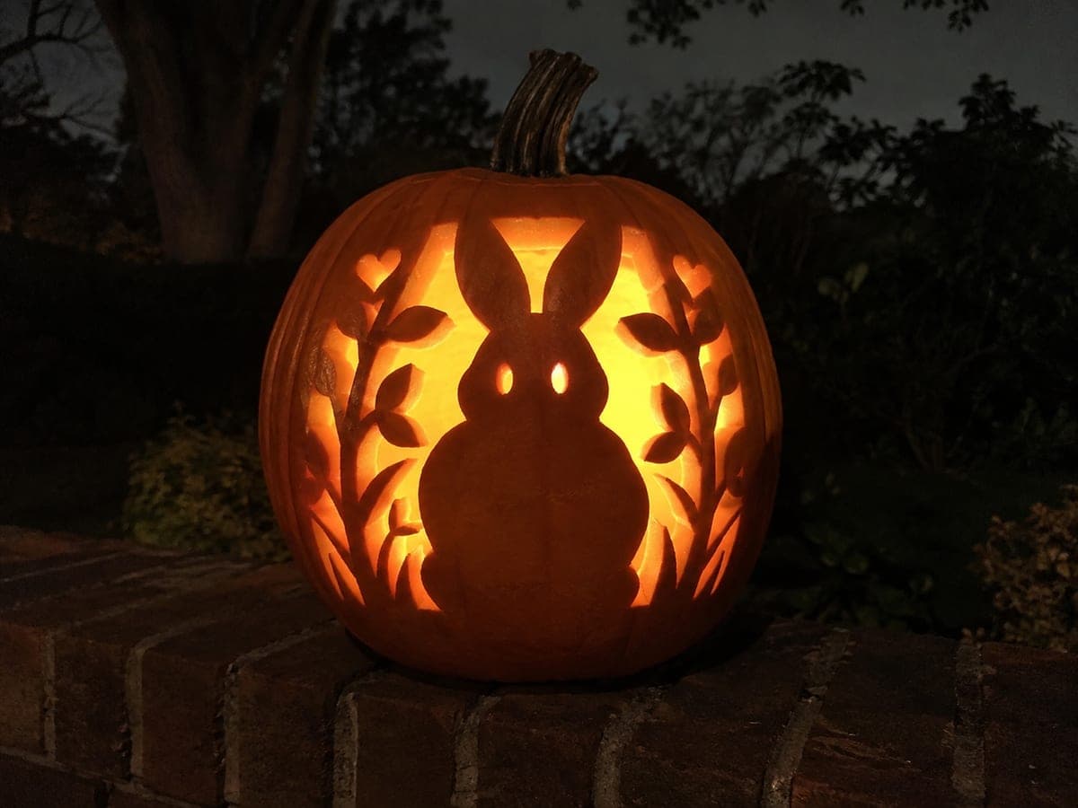 Cute Hard-Level Pumpkin With Detailed Glowing Cutouts