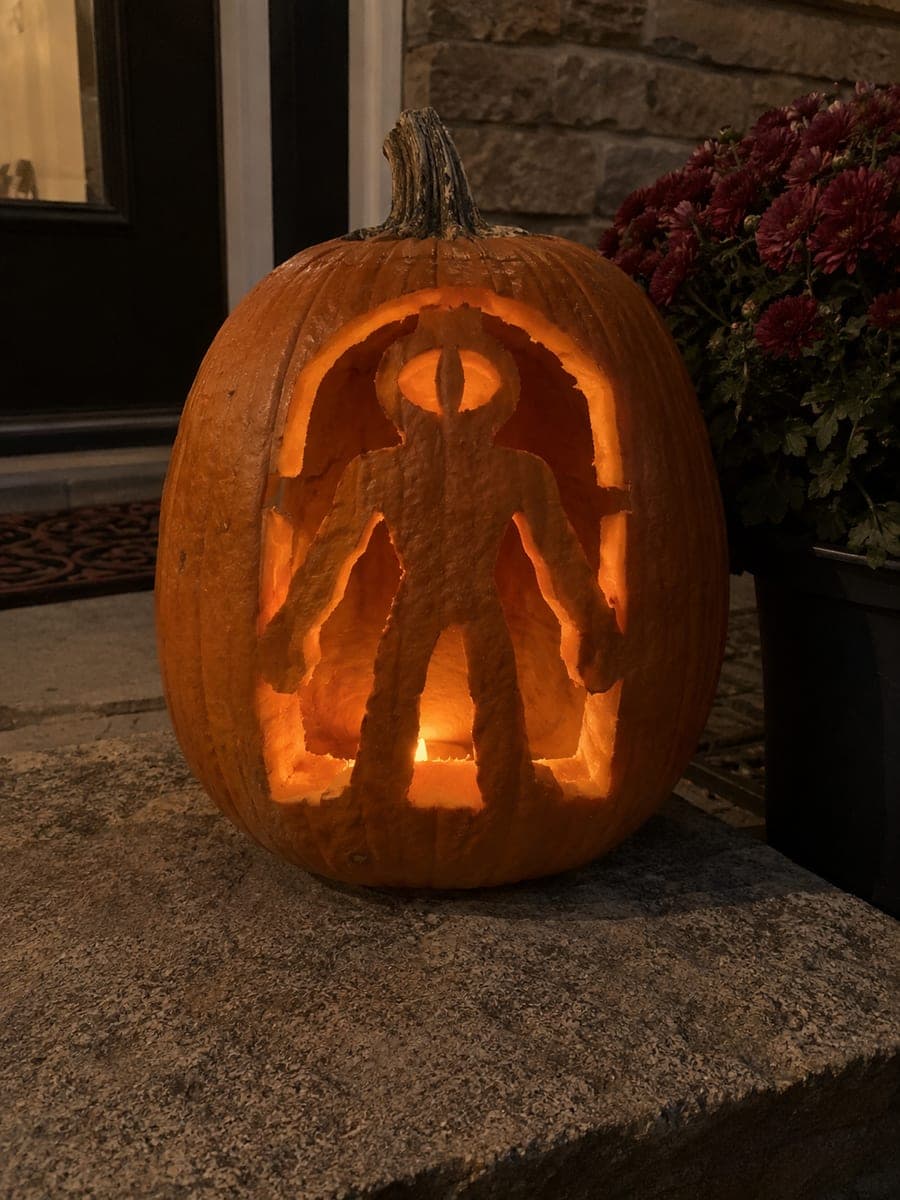 DOORS Roblox Seek Silhouette Arch Jack-O-Lantern