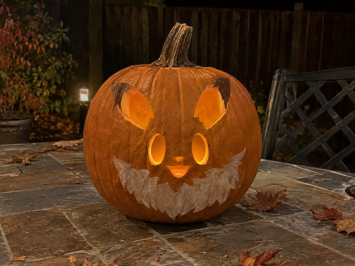 Easy Eevee Pumpkin Carving with Cut-Through Silhouette