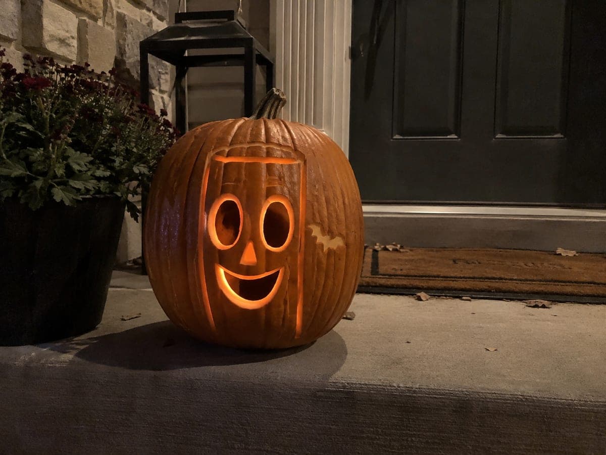 Easy Tung Tung Tung Sahur Pumpkin with Bat Accent