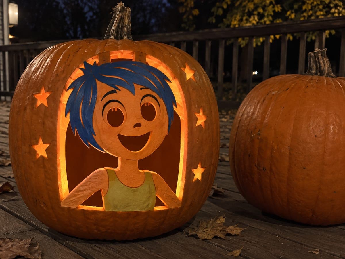 Expert Joy Portrait Jack-O-Lantern With Star Holes
