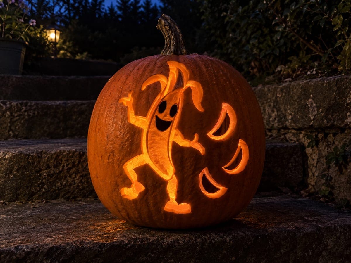 Expert Peely Pumpkin With Crescent Slice Openings