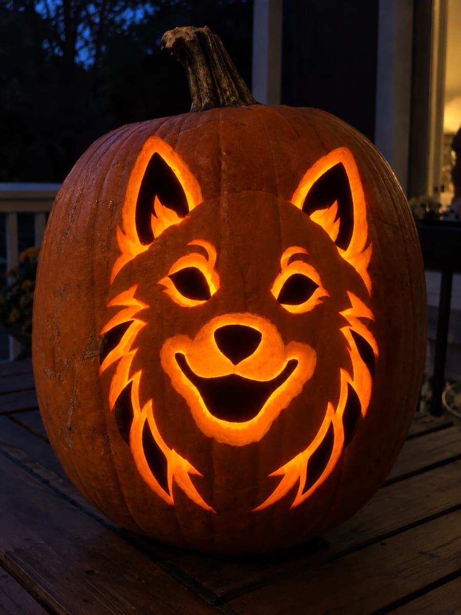 Expert Shiba Inu Pumpkin with Shaded Fur Apertures