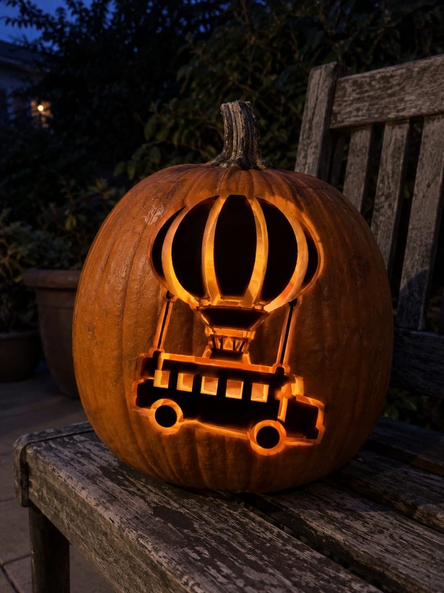 Fortnite Bus and Balloon Pumpkin With Wheel Centers