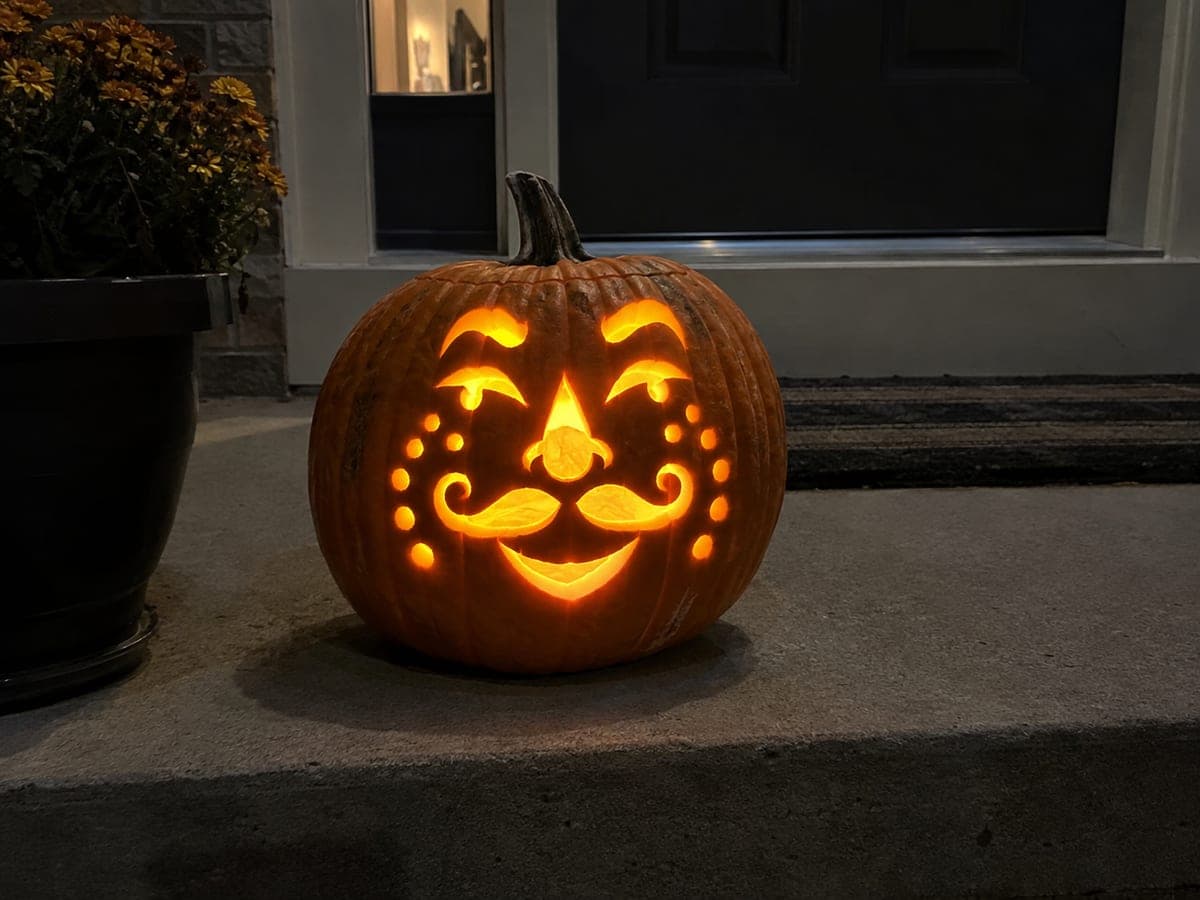 Funny Expert Jack-O-Lantern With Complex Glowing Openwork
