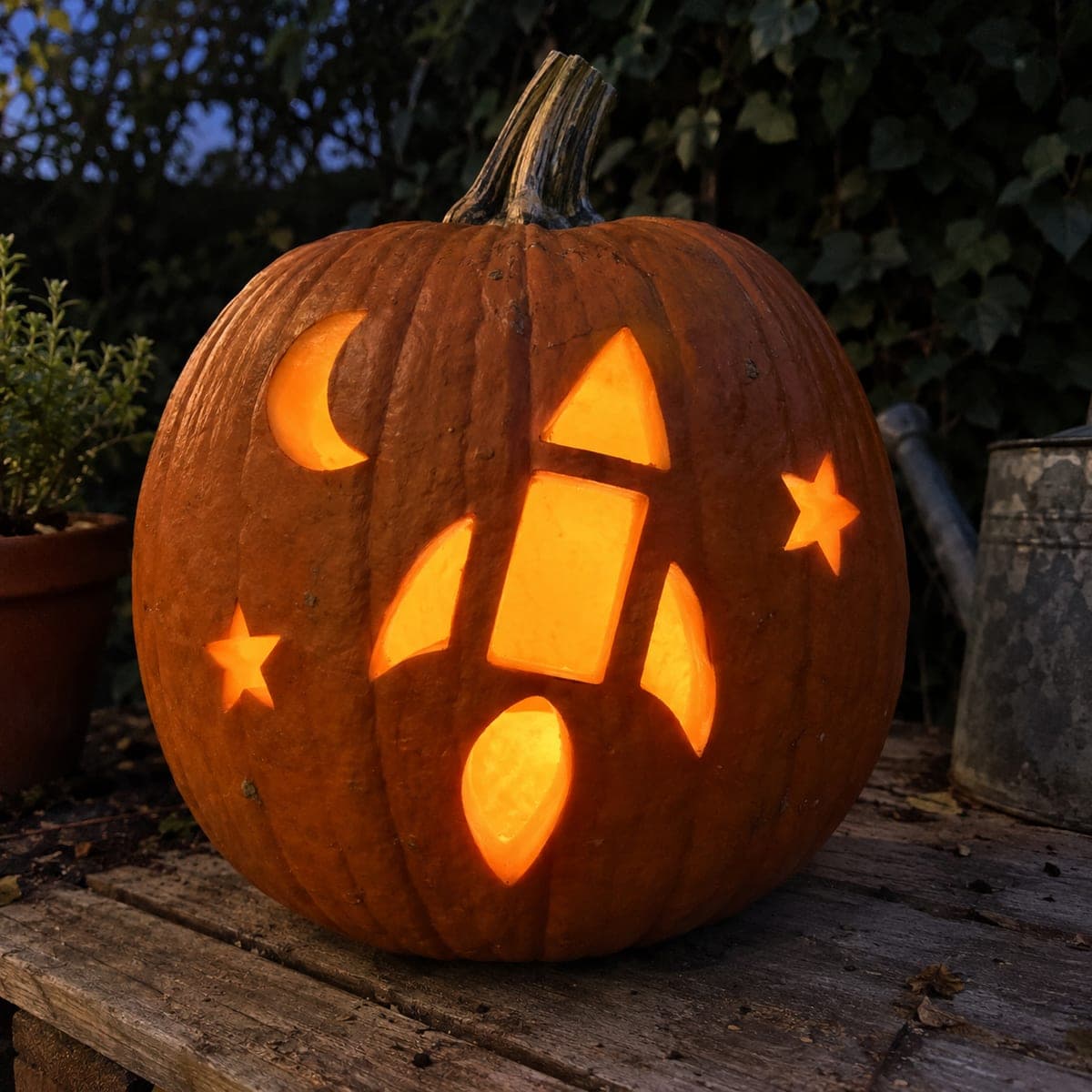 Glowing NASA Insignia Intermediate Pumpkin