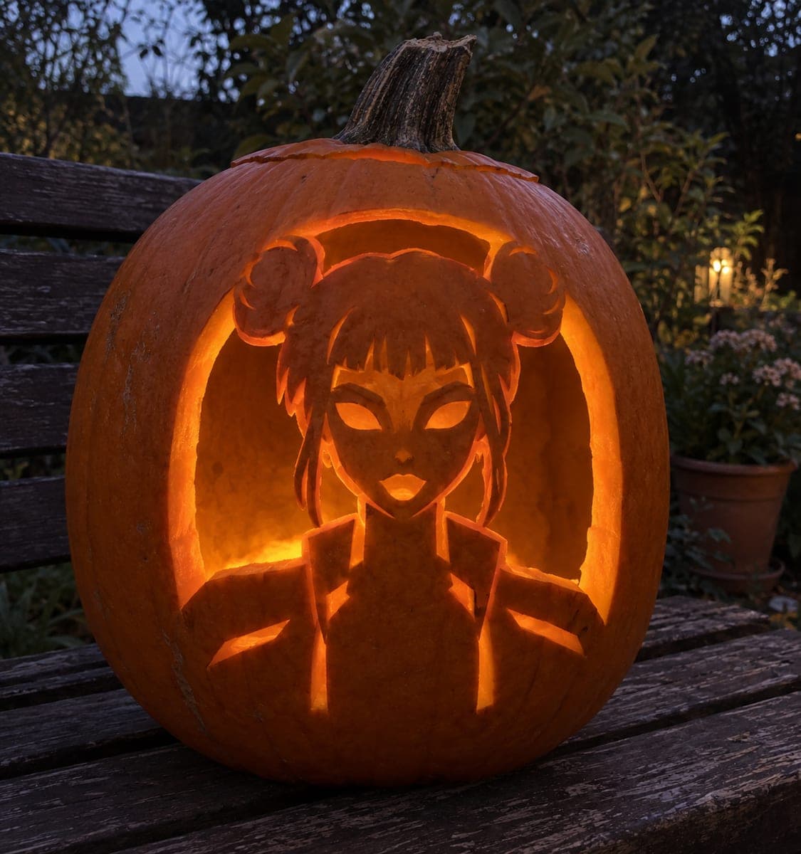 Hard Zoey KPop Bust in Glowing Arch Pumpkin