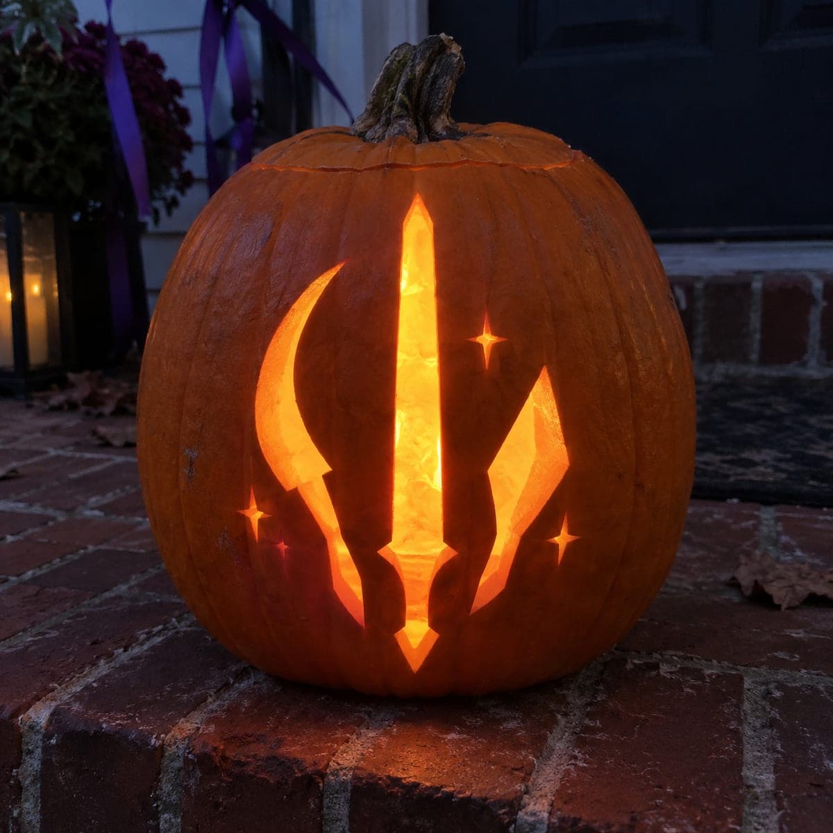 HUNTR Weapon Emblem KPop Demon Hunters Pumpkin
