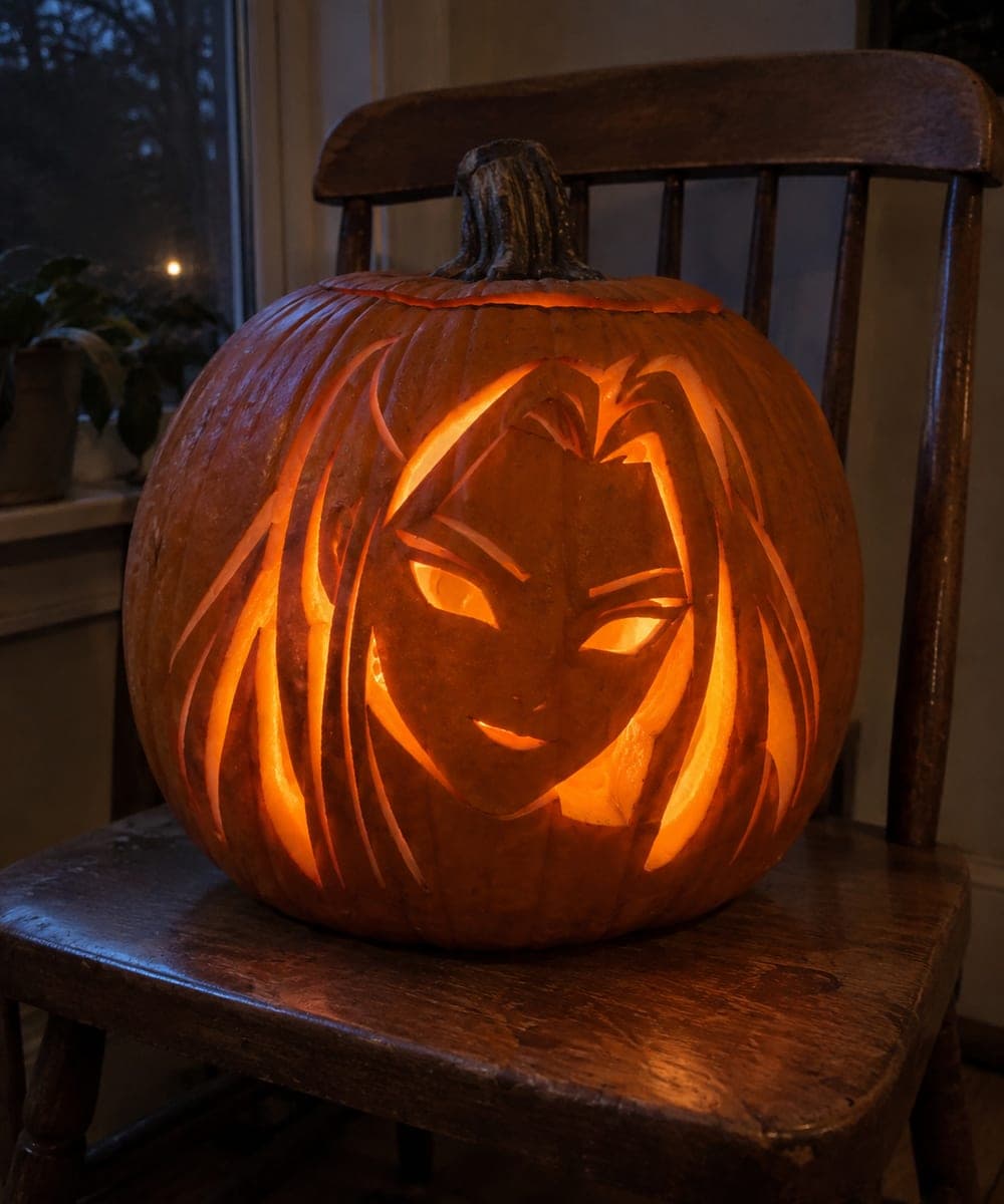 Mira KPop Pumpkin With Long Hair Channels