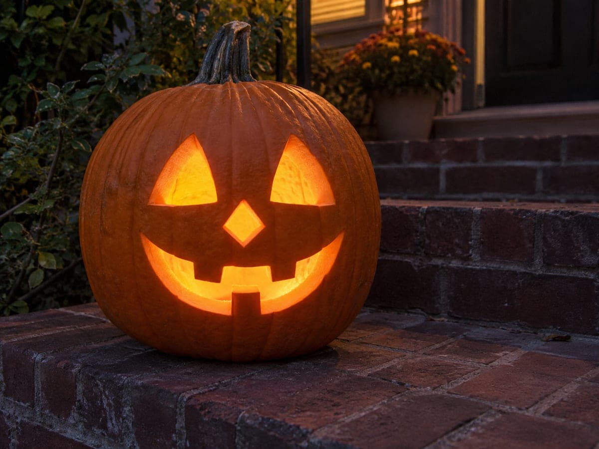 Simple Triangle Eyes Classic Jack-O-Lantern