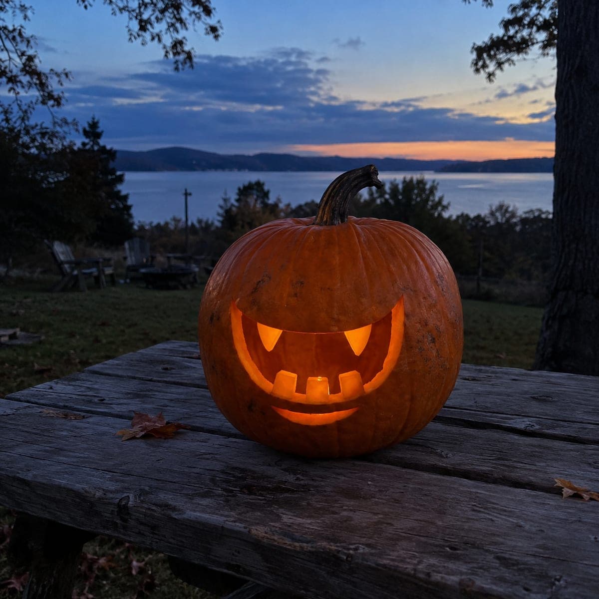 Vampire Mouth Pumpkin with Square Teeth and Lip Cutout