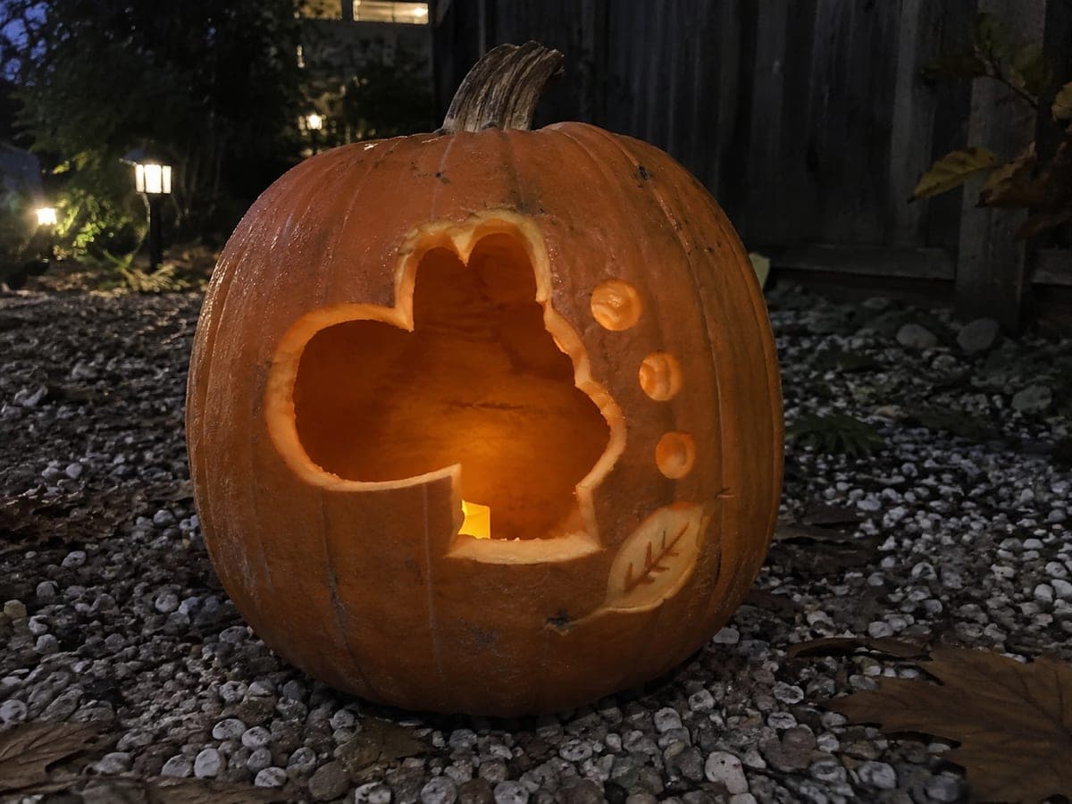 Yoshi Head Silhouette Easy Pumpkin Carving