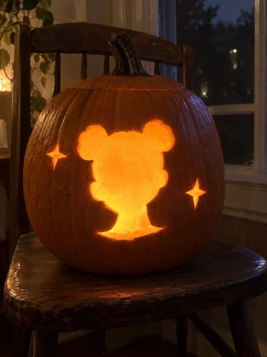 Zoey Space Bun Silhouette Pumpkin Carving