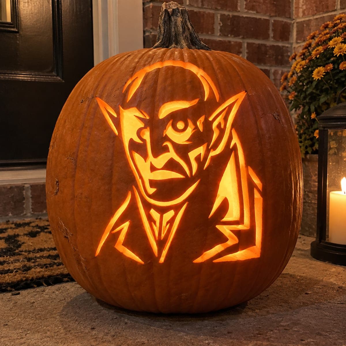 Angular High-Collar Dracula Pumpkin