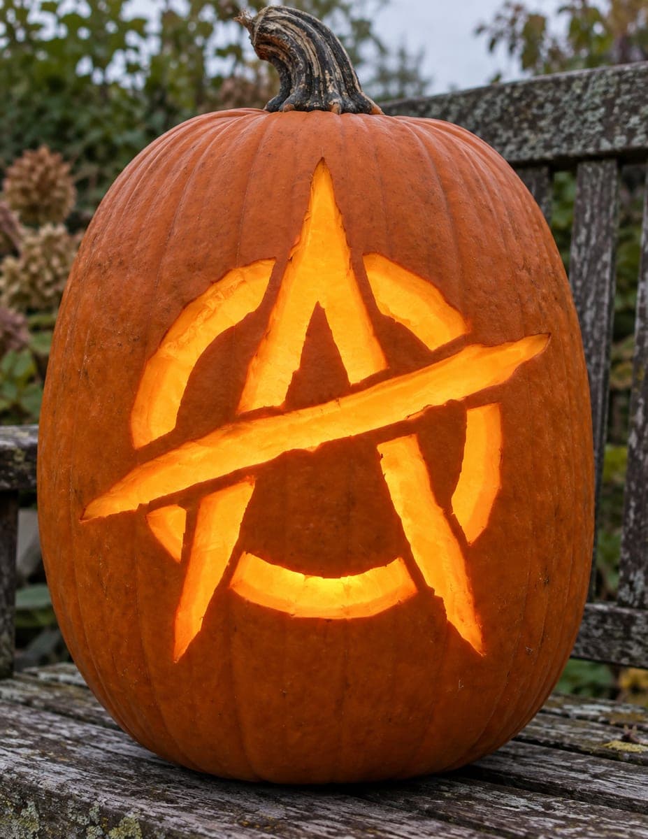 Circled Anarchy A Pumpkin