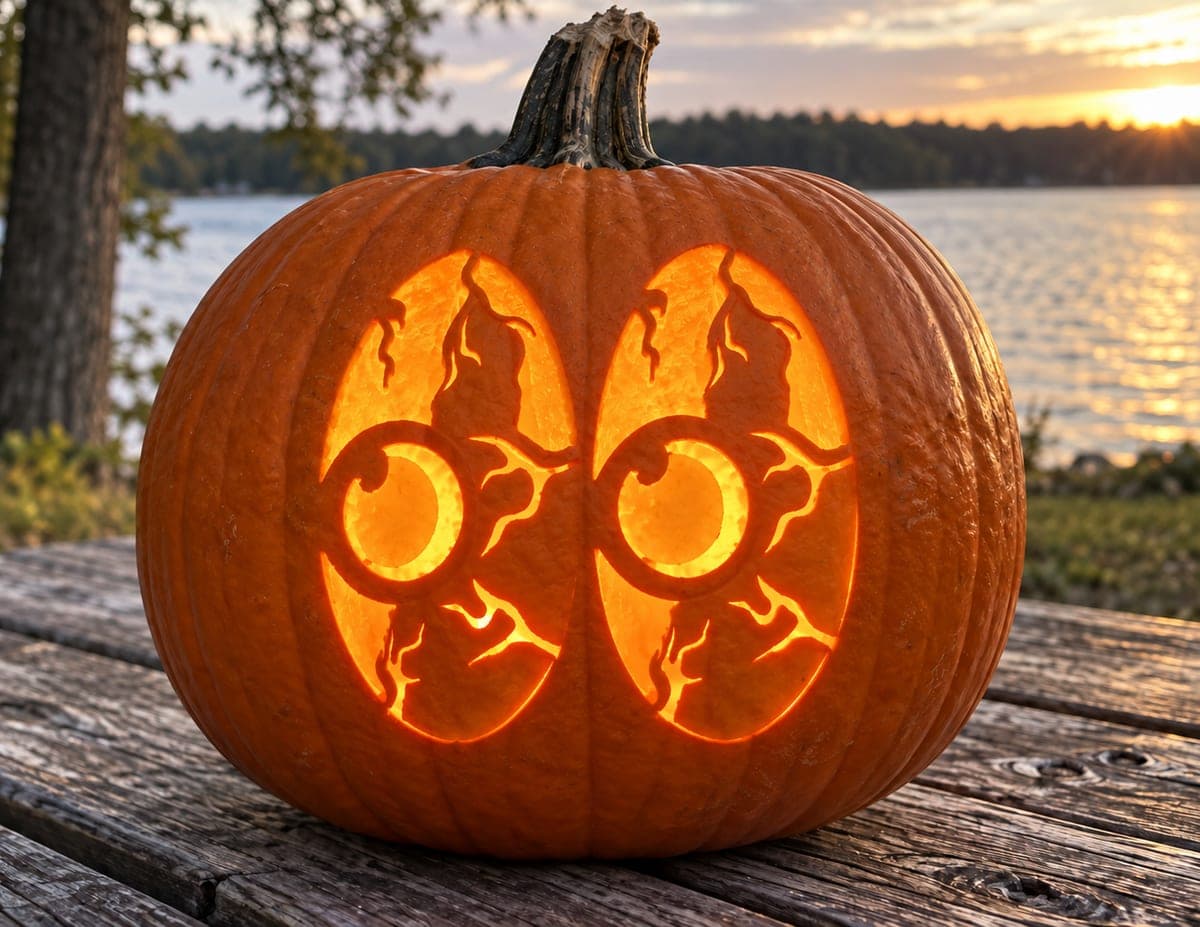 Cracked Dragon Eyes Pumpkin