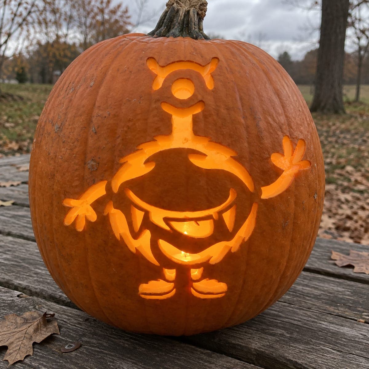 Eye-Stalk Monster With Tiny Shoes Pumpkin