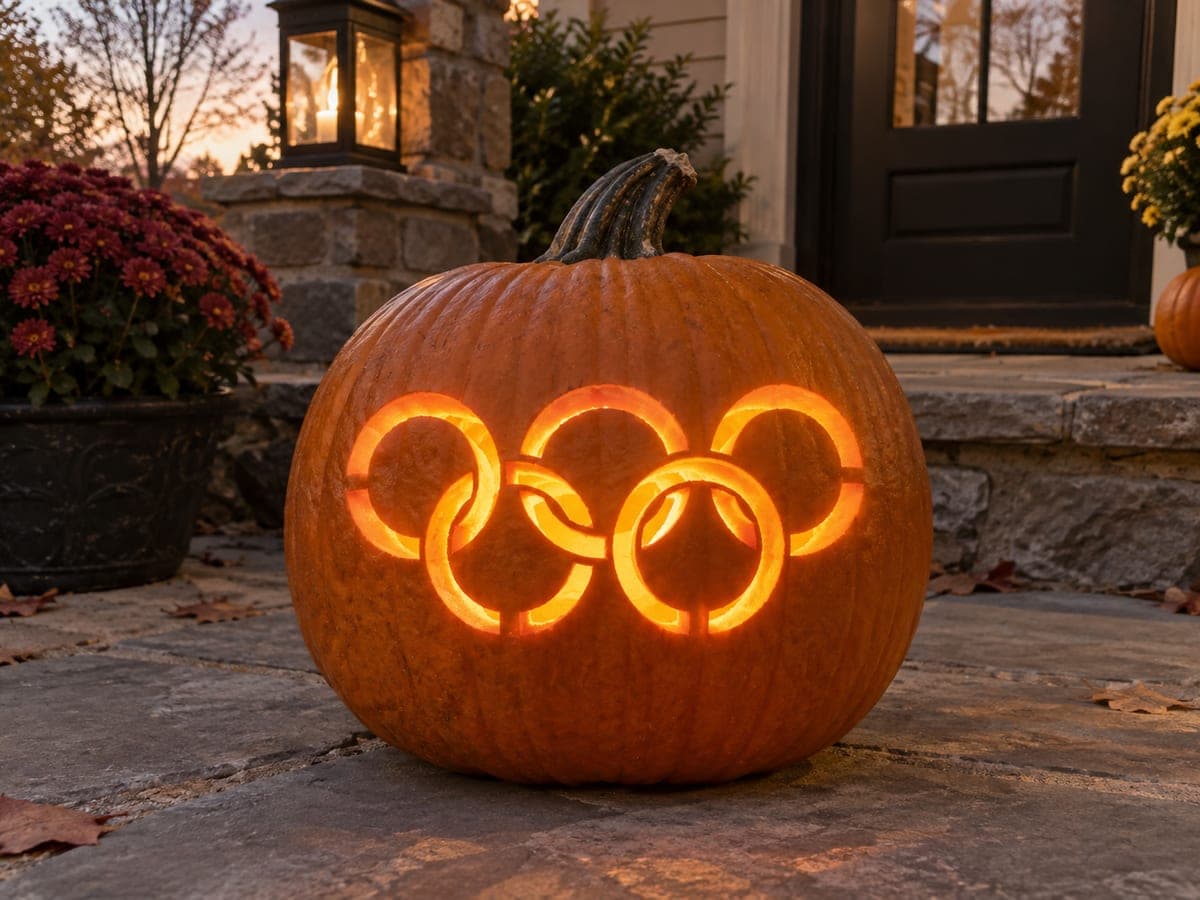 Five Interlocking Rings Pumpkin