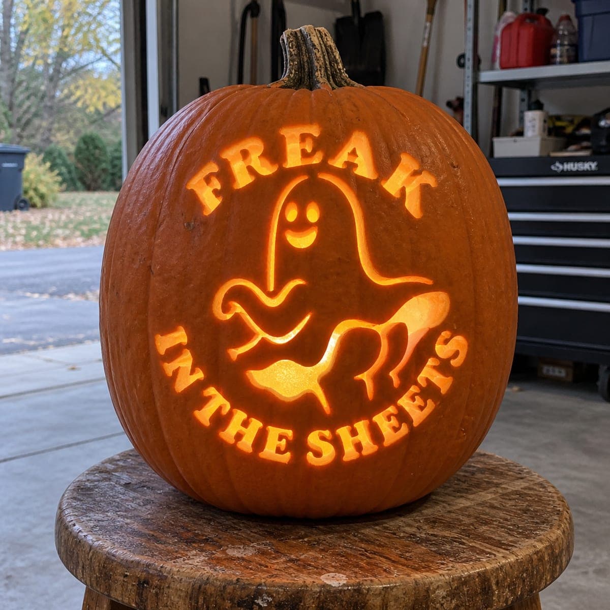 Freak in the Sheets Ghost Pumpkin