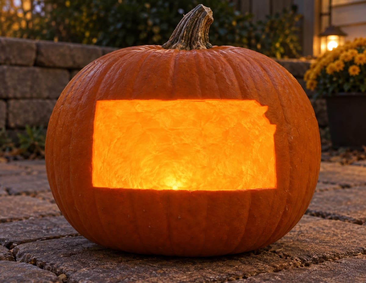 Kansas State Rectangle Pumpkin