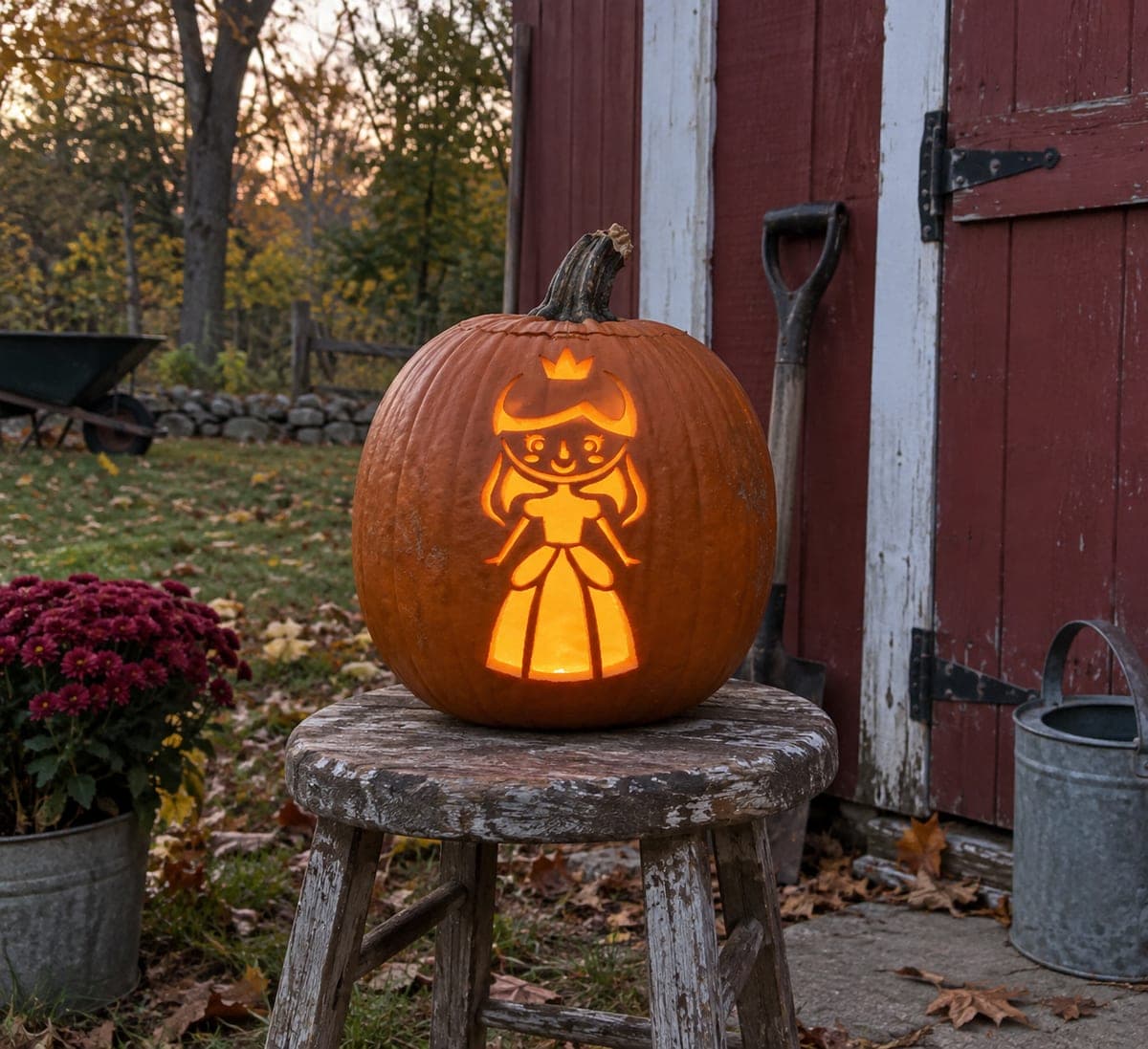 Little Crowned Princess Pumpkin
