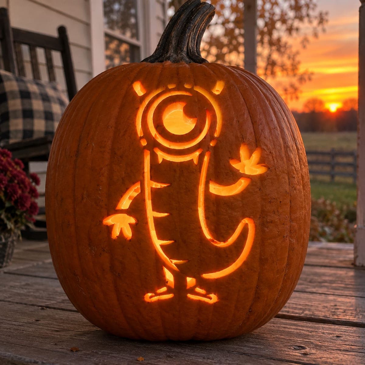 Long-Bodied Waving Cyclops Pumpkin