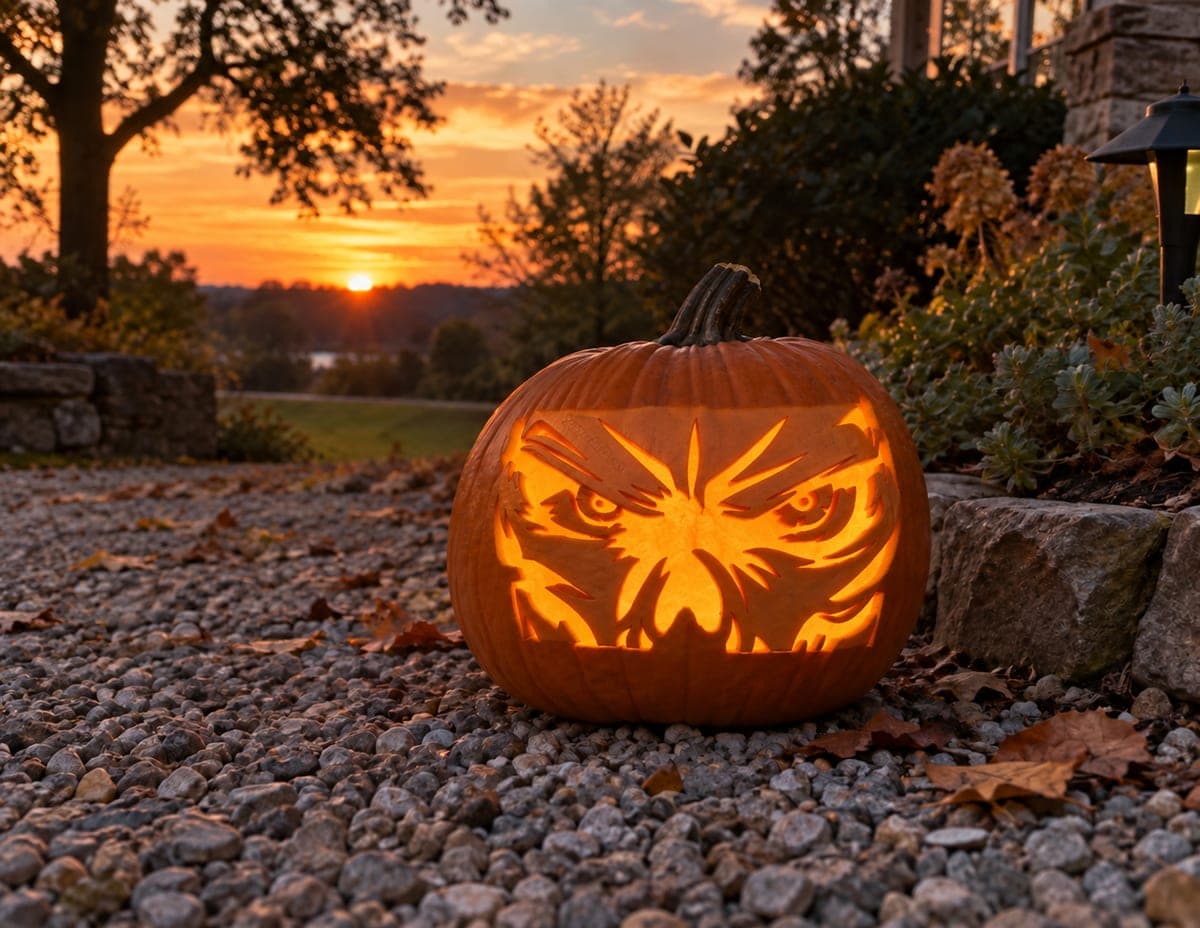 Menacing Narrow Eyes Pumpkin