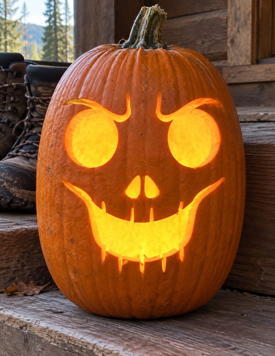 Round-Eyed Dripping Smile Pumpkin