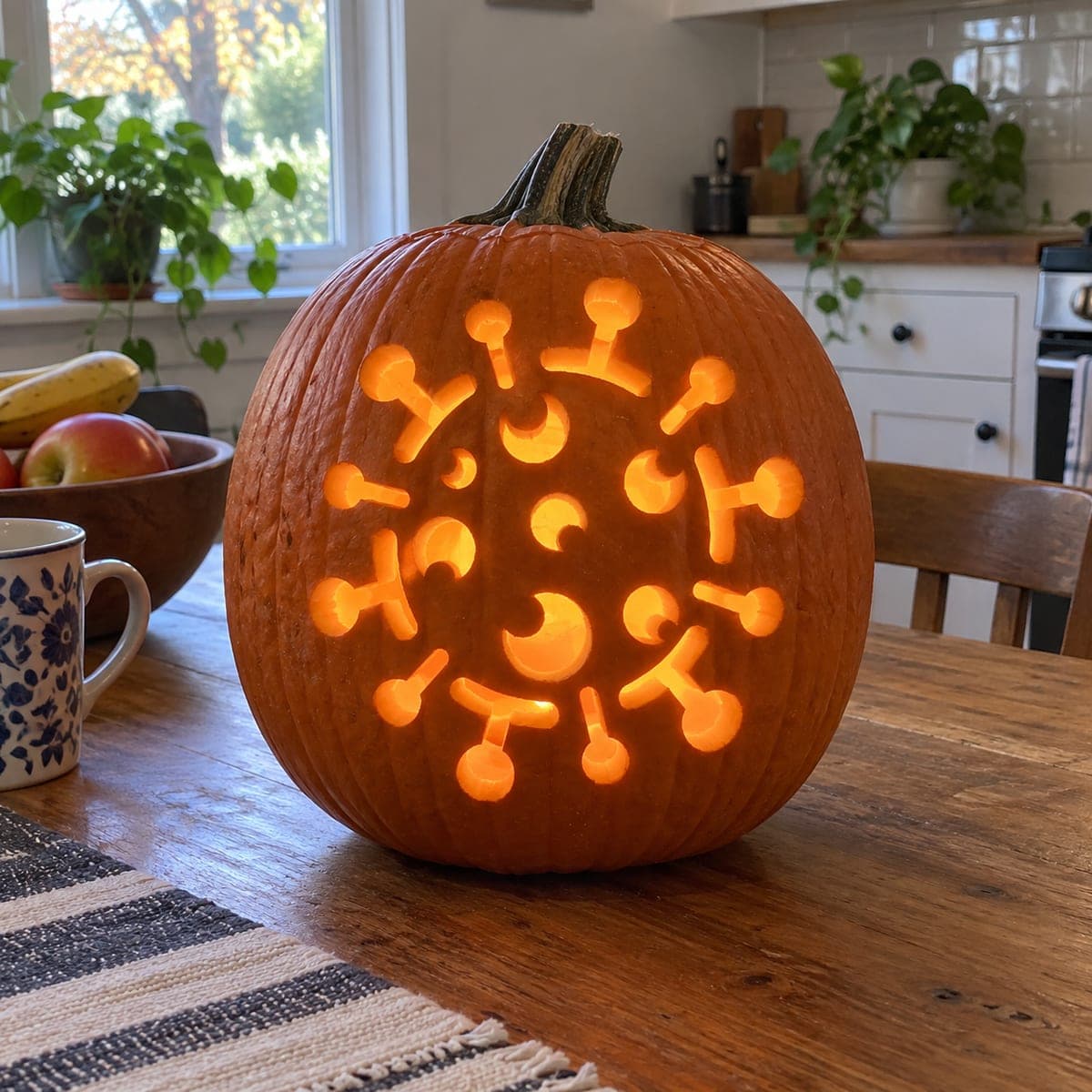 Round Germ Monster Pumpkin