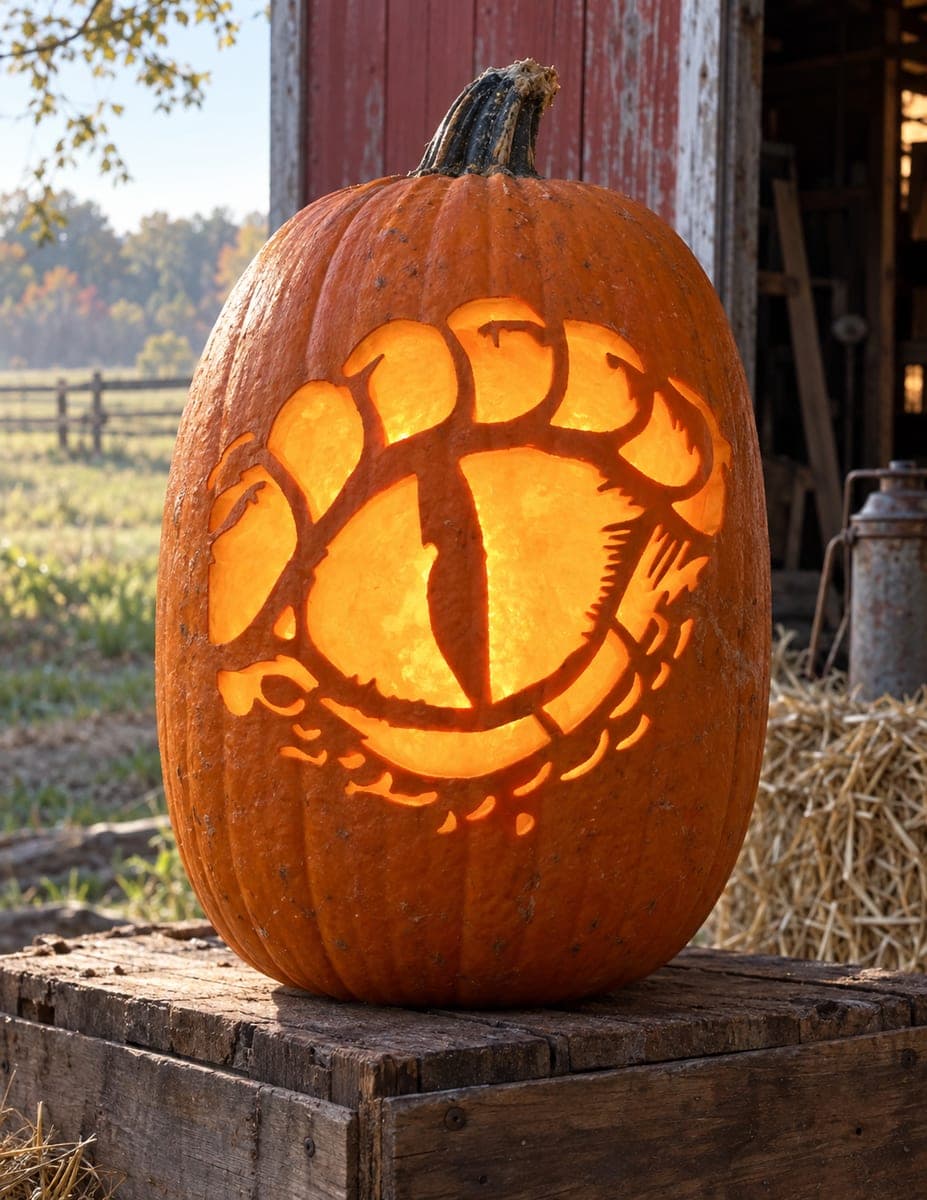 Scaled Reptile Eye Pumpkin