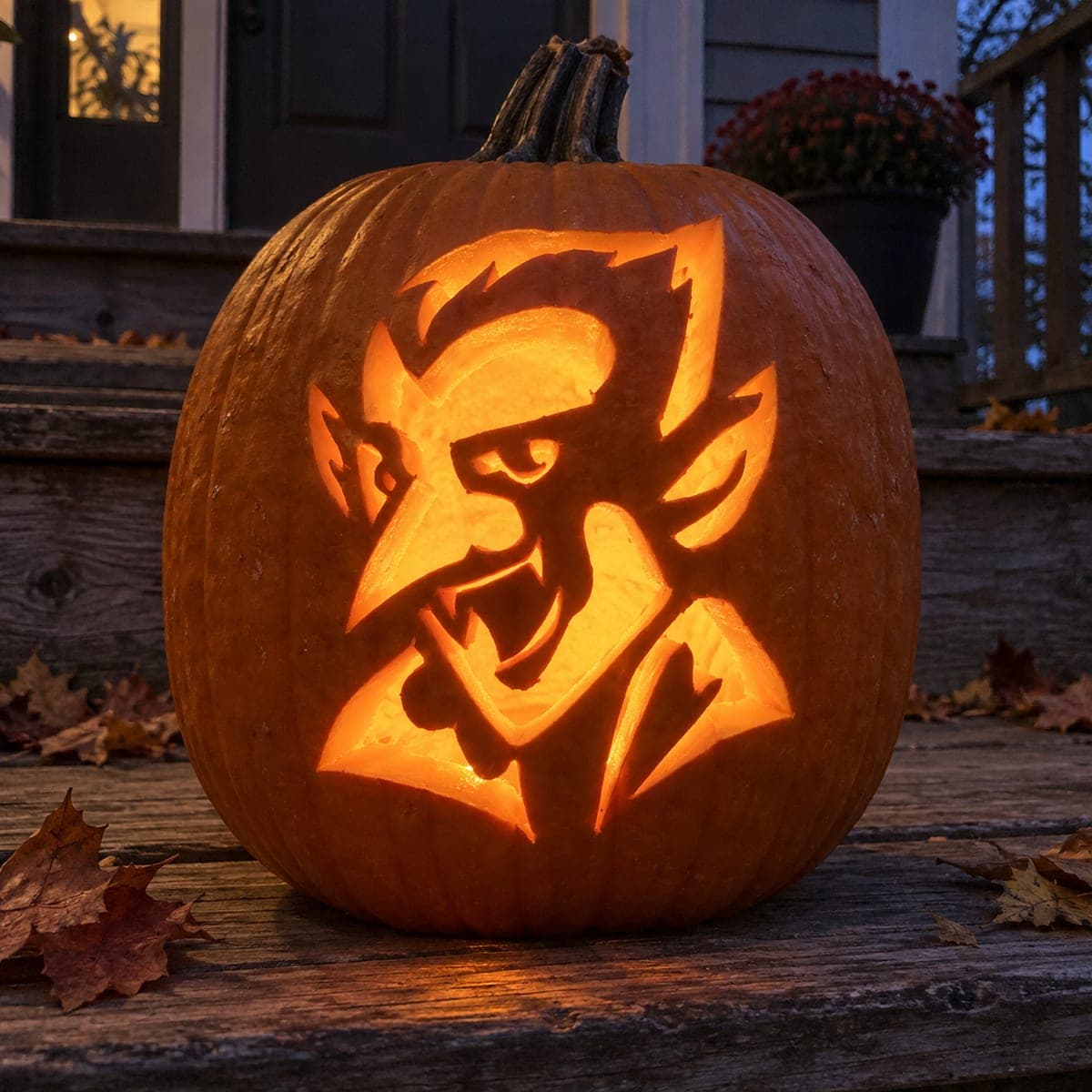 Sharp-Profile Dracula Pumpkin