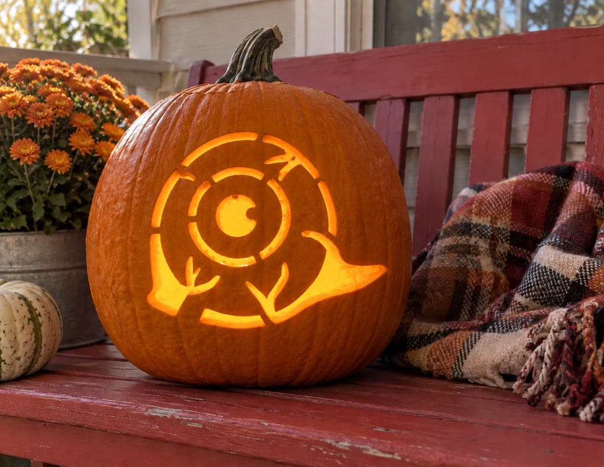 Snail With a Large Spiral Shell Pumpkin