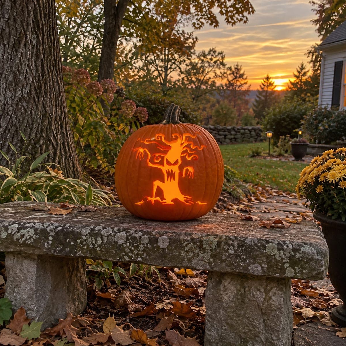 Tall Hollow-Mouthed Tree Pumpkin