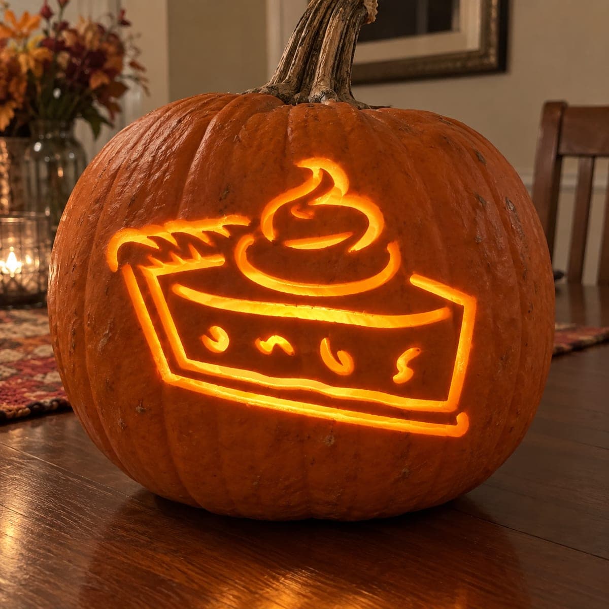 Whipped-Cream Pumpkin Pie Slice Pumpkin