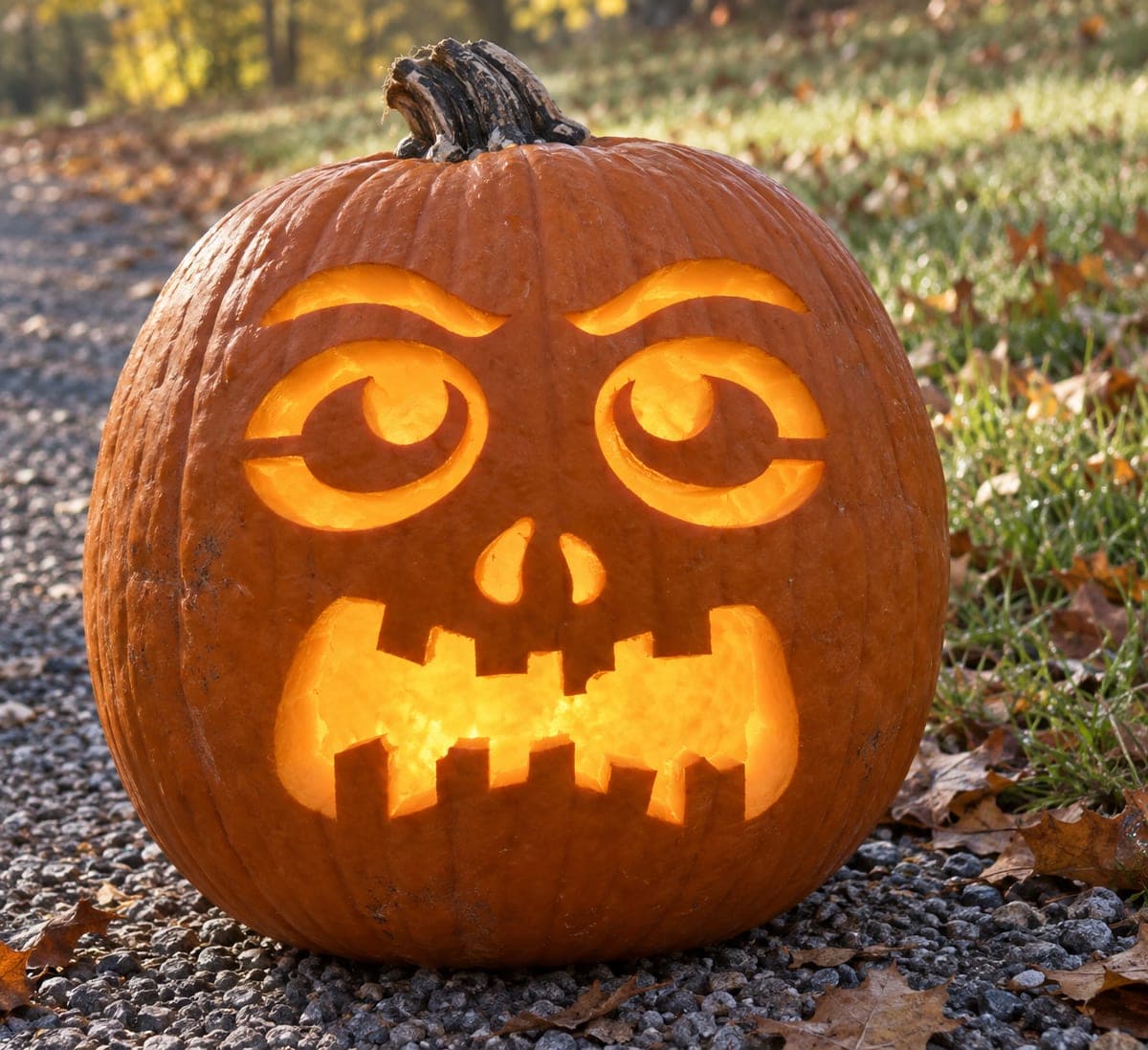 Worried Round-Eyed Block-Tooth Pumpkin — process shot 2 of 2