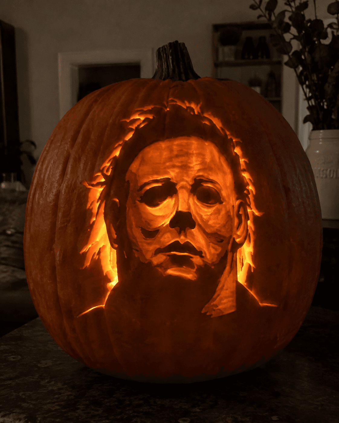 Masked Slasher Portrait Pumpkin