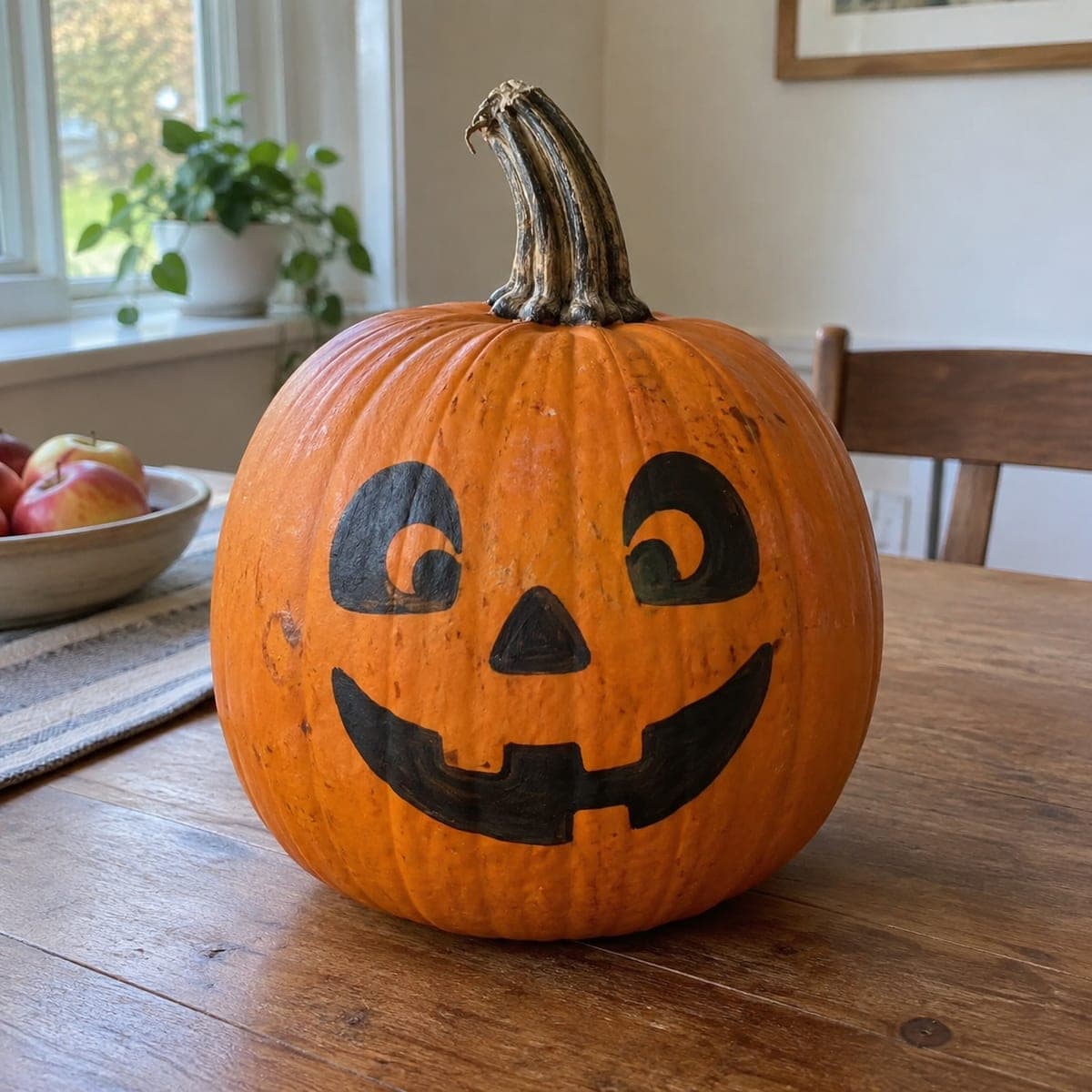Classic Painted Jack-O-Lantern Face for Kids