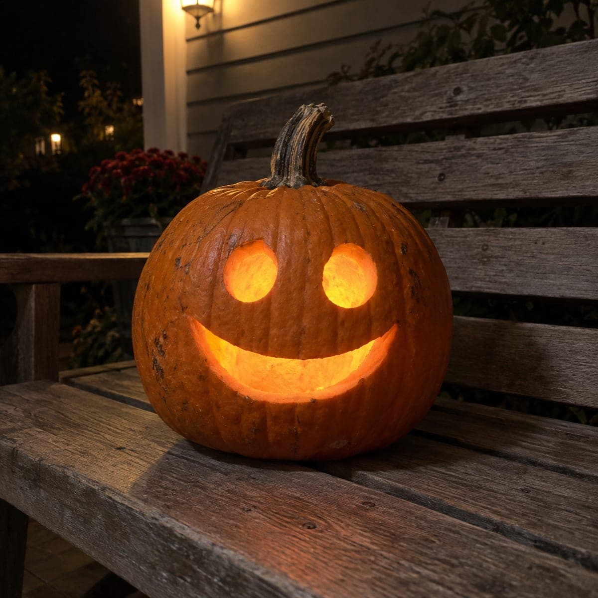 Simple Smiley Face Jack-O-Lantern for Beginners
