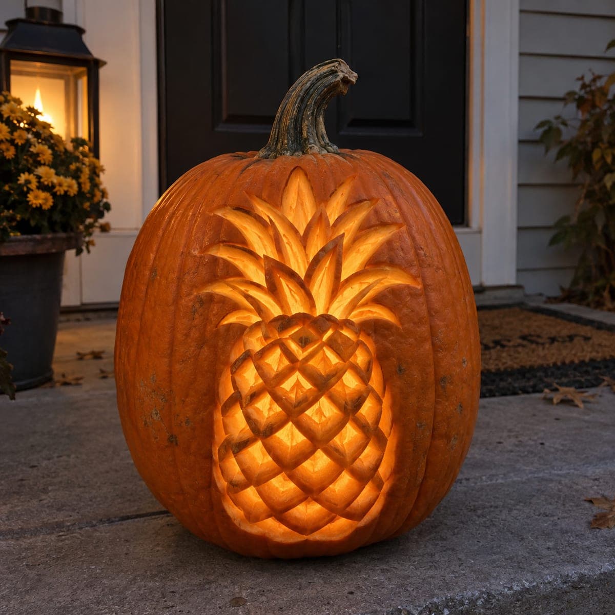 Glowing Pineapple Jack-O-Lantern Carving