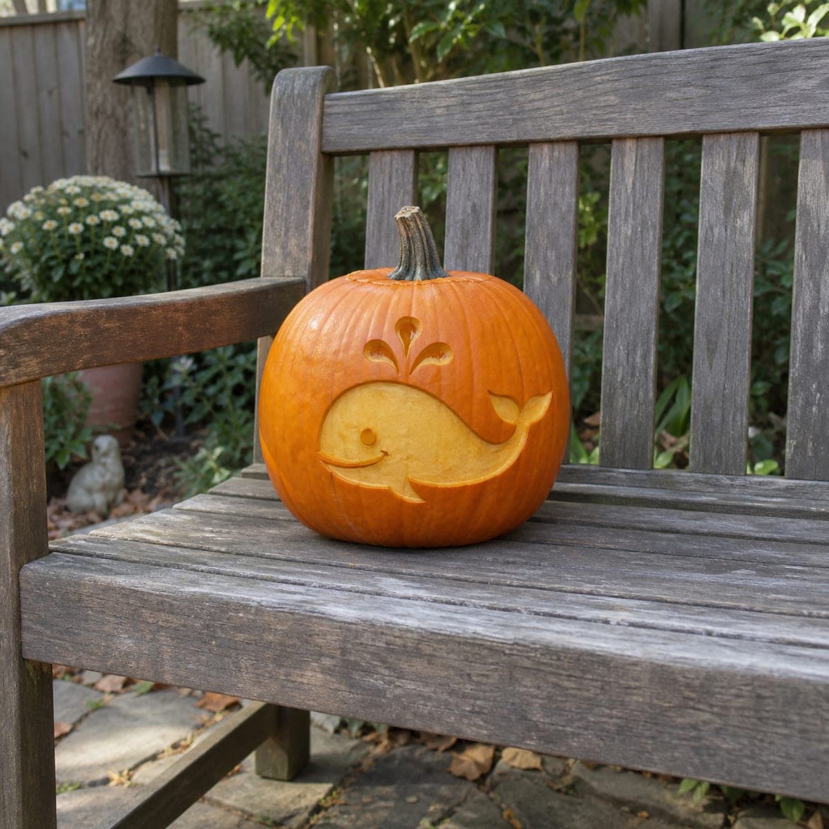 Spouting Whale Pumpkin Carving for Kids