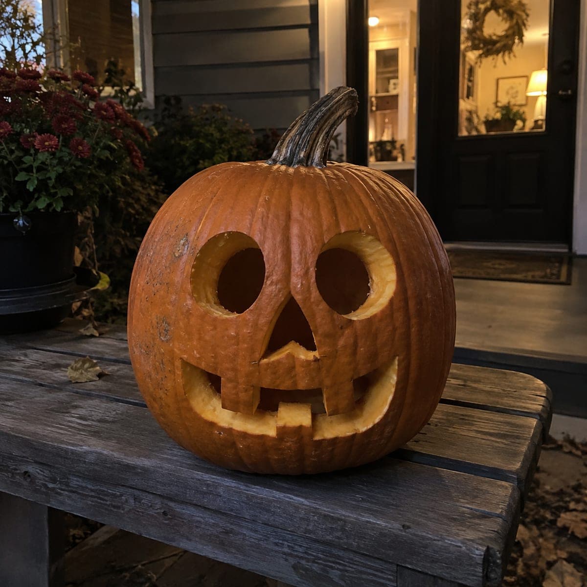 Simple Goofy Grin Jack-O-Lantern for Beginners