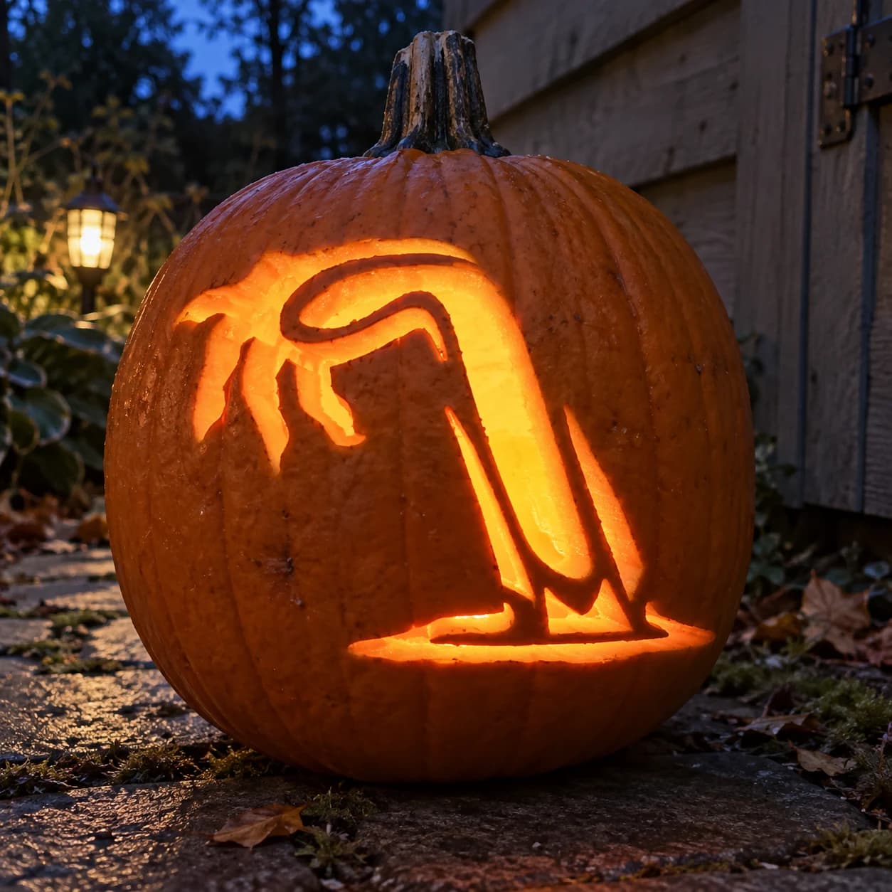 Zombie Arm Pumpkin Stencil