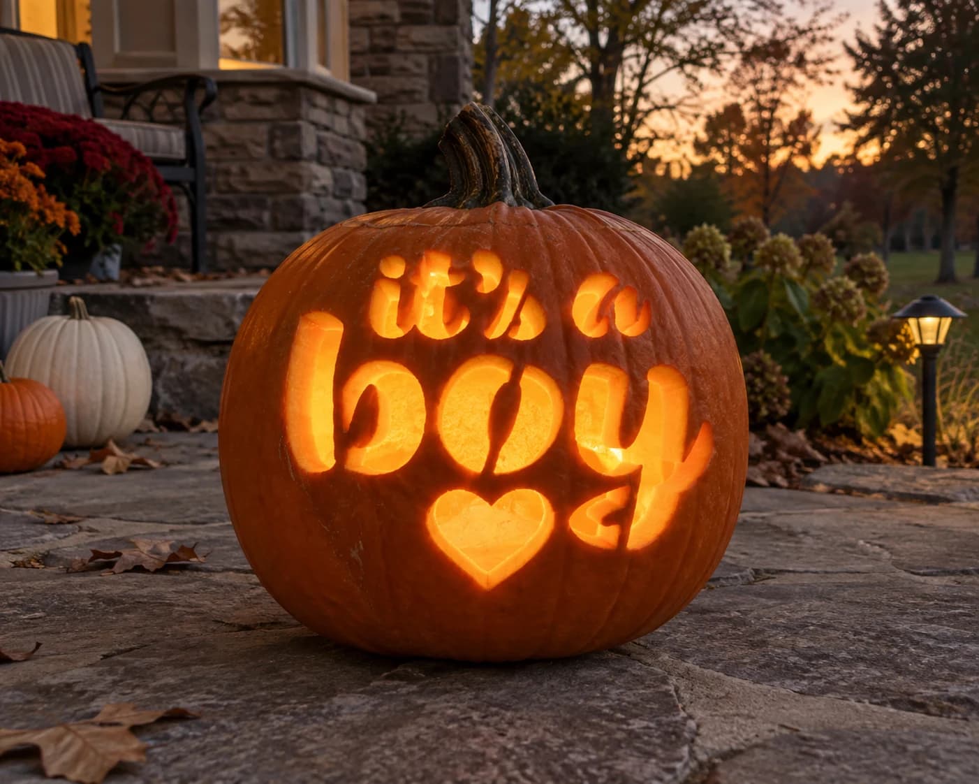 It's a Boy Pumpkin Stencil
