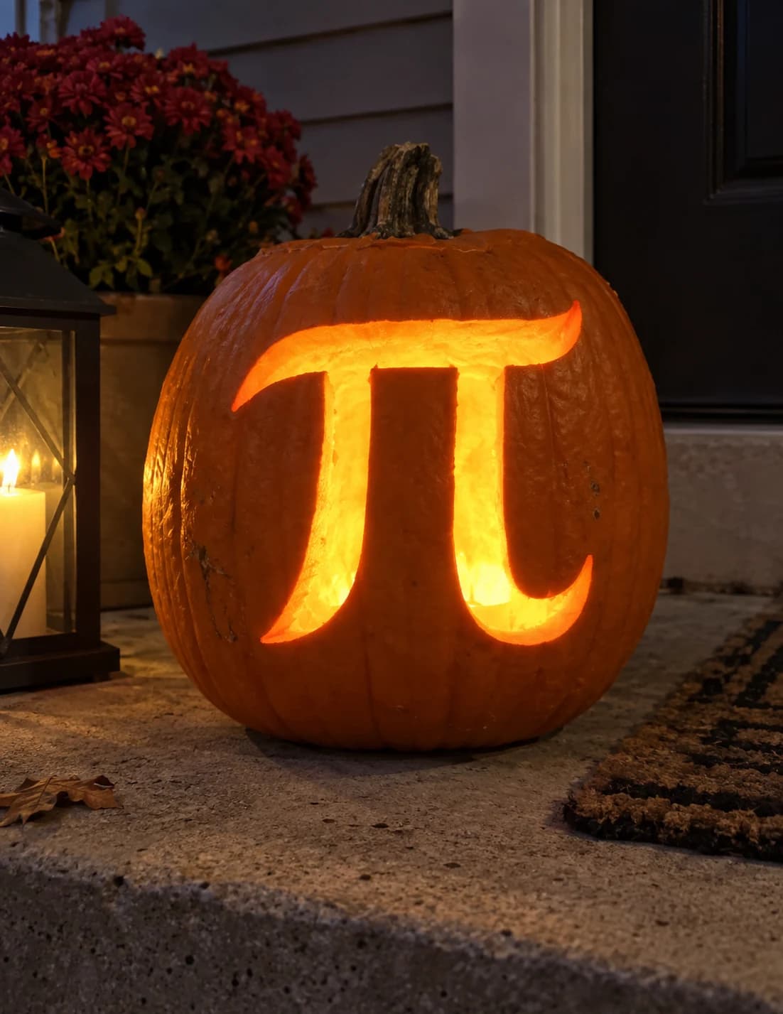 Pi Symbol Pumpkin Stencil pumpkin carving stencil
